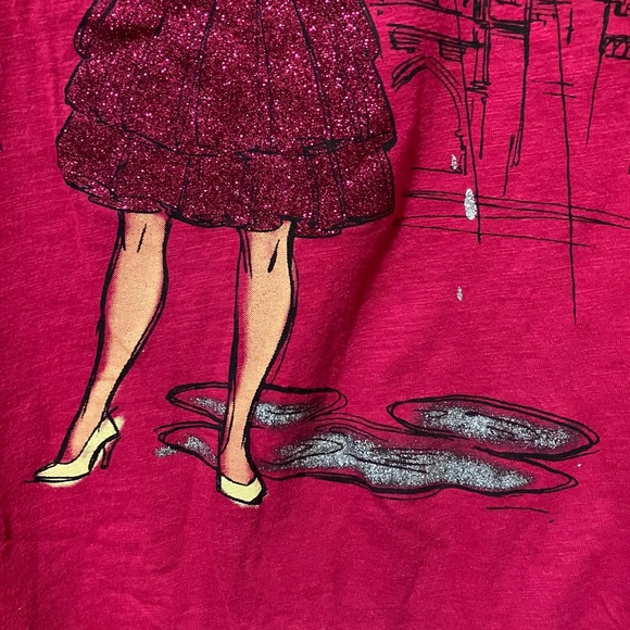 Disney Parks Lady with Mickey Umbrella Rain Castle Tee - Picture 6 of 10